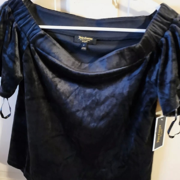 NWT Juicy Couture Sz small velvet Cropped top - Picture 6 of 6